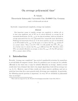 On average polynomial time - Deutsche Digitale Bibliothek