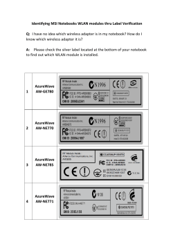 Identifying MSI Notebooks WLAN modules thru Label Verification Q