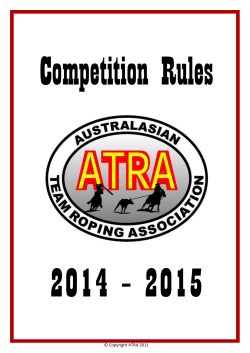 By entering an ATRA event, the roper is representing that he or she