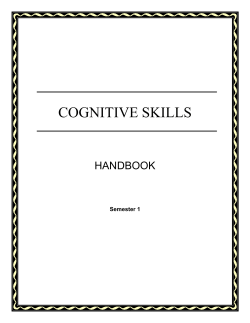 Cognitive skills for Repeating students