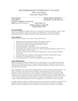 SOUTHERNMAINE COMMUNITY COLLEGE Mid Coast Campus