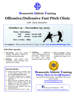 Offensive/Defensive Fast Pitch Clinic