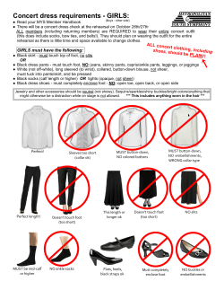 Concert dress requirements 16