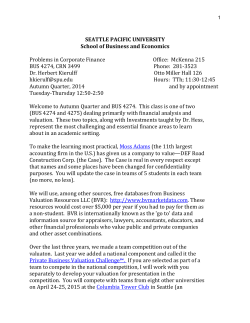 The Case Analysis. - Private Business Valuation Challenge