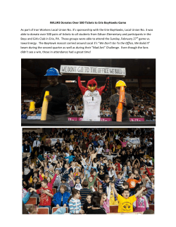 IWLU#3 Donates Over 500 Tickets to Erie BayHawks Game As part