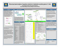 Microarray based analysis of regulatory networks of