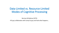 Data-Limited vs. Resource-Limited Modes of Cognitive Processing
