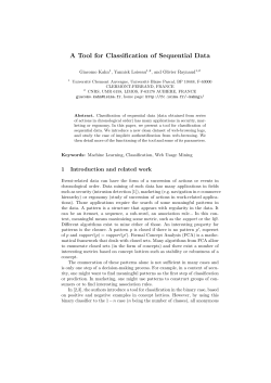 A Tool for Classification of Sequential Data
