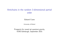 Antichains in the random 3-dimensional partial order