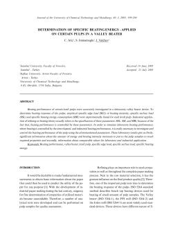 determination of specific beating energy