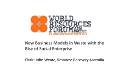 New Business Models in Waste with the Rise of Social Enterprise