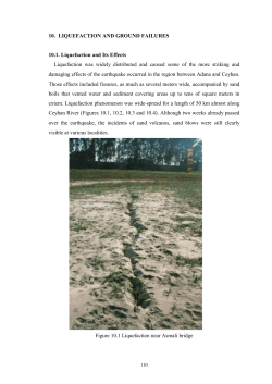 10. LIQUEFACTION AND GROUND FAILURES 10.1. Liquefaction