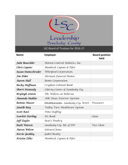 LSC Board of Trustees for 2016-17 Name Employer Board position