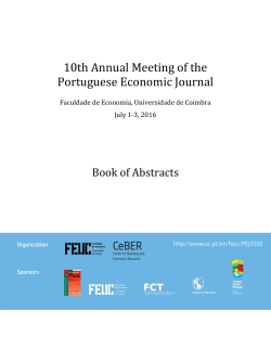 10th Annual Meeting of the Portuguese Economic Journal
