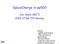 SpaceCharge in pp500