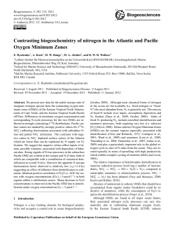 Contrasting biogeochemistry of nitrogen in the