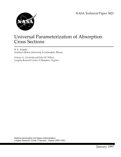 Universal Parameterization of Absorption Cross Sections