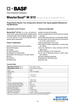 ing Membrane MasterSeal&reg; M 810
