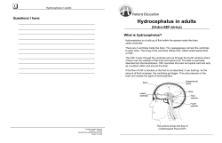 Hydrocephalus in adults - Hamilton Health Sciences
