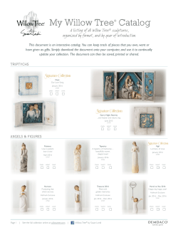 My Willow Tree&reg; Catalog - Coomber Bros Jewellers