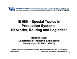 Maximum Flow Problems - Acsu Buffalo