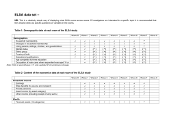 ELSA data set