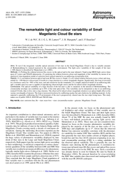 The remarkable light and colour variability of Small Magellanic