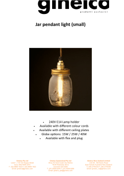 Jar pendant light (small)