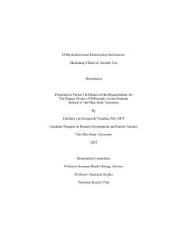 differentiation and relationship satisfaction