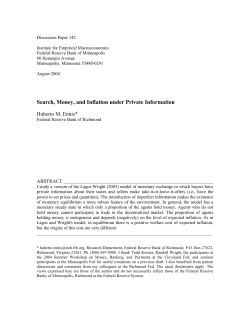 Search, Money, and Inflation Under Private Information