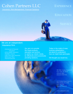 TIE Event 3 - Cohen Partners LLC