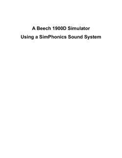 Beech 1900D SimPhonics Example