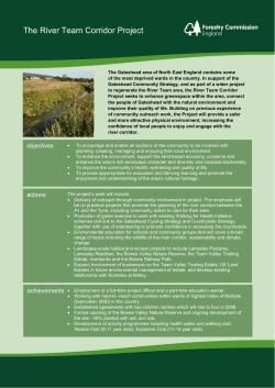 The River Team Corridor Project