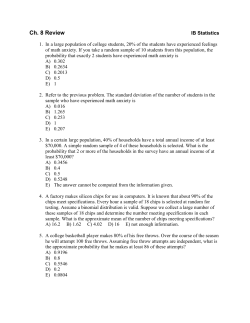 Chapter 8: The Binomial and Geometric Distributions