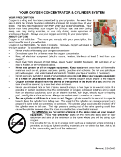 oxygen concentrator - Home Care Specialists