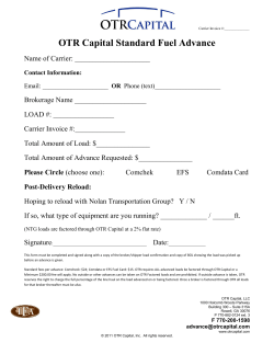 OTR Capital Standard Fuel Advance