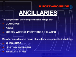 MUDGUARDS LIGHTING EQUIPMENT WHEELS - Knott