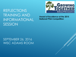 Award of Excellence at the 2015 National PTSA Competition