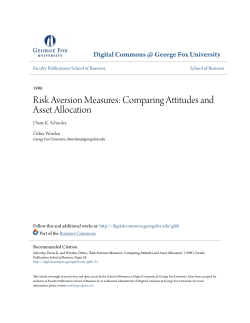 Risk Aversion Measures: Comparing Attitudes and Asset Allocation