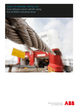Case m/s Mariella, Viking Line Cost efficient winch retrofit using the