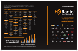 HD Radio Technology Announced Vehicles