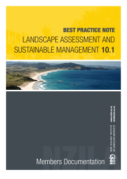landscape assessment and sustainable management 10.1