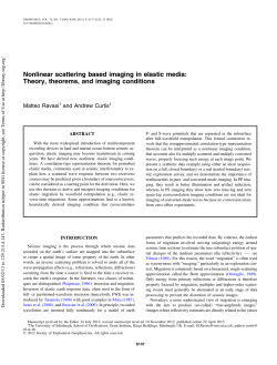 Nonlinear scattering based imaging in elastic media