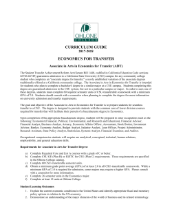 Economics for Transfer