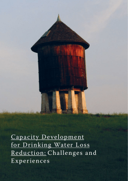Capacity Development for Drinking Water Loss Reduction