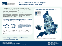 Care Information Choices - April 2016
