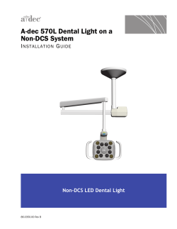 A-dec 570L Dental Light on a Non