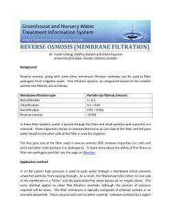 Reverse osmosis_final - Controlled Environment Systems