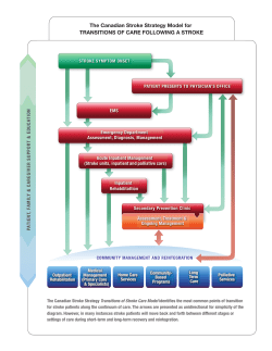 The Canadian Stroke Strategy Model for TRANSITIONS OF CARE