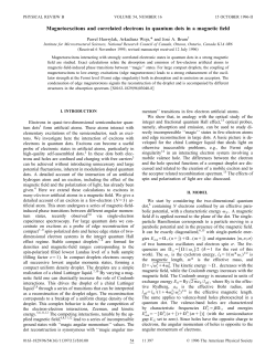Magnetoexcitons and correlated electrons in quantum dots in a